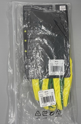 Nike Size: 2XL Superbad Yellow Football Gloves TEAM ISSUED Oregon Ducks PE XXL - Picture 7 of 11