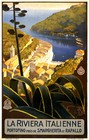 Vintage Travel POSTER.Riviera.Italy.Room art Decor.Studio Interior design.698