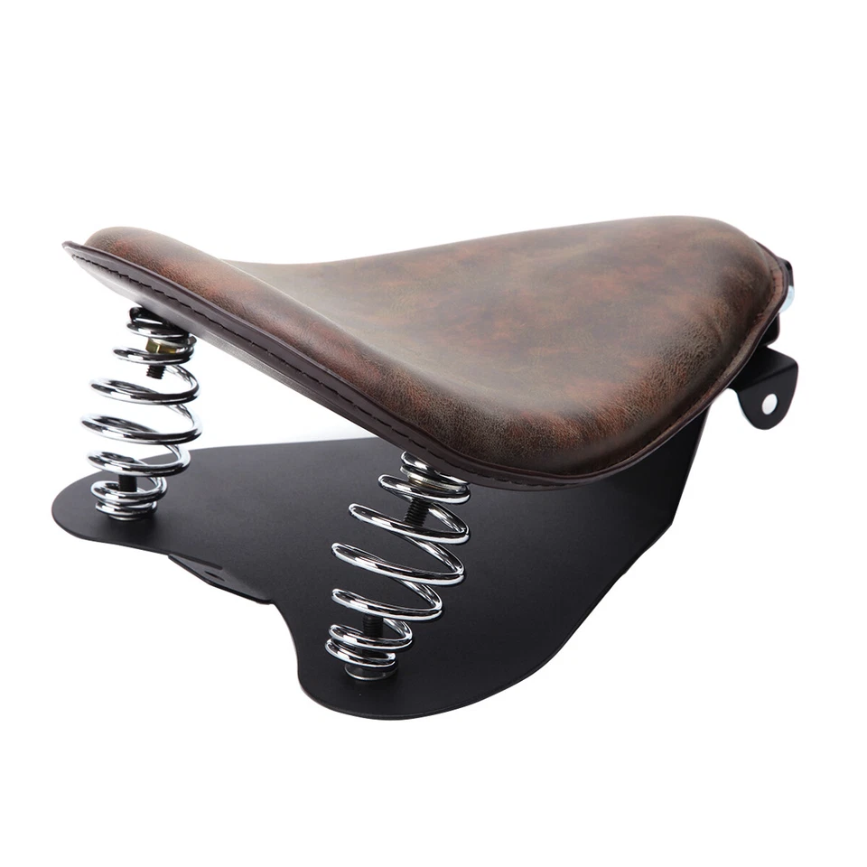 For Harley Sportster 48 Forty Eight Bobber Driver Seat Solo Seat w/ Springs Base - Image 2 of 4