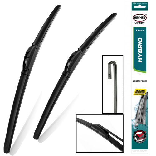 Fits Vauxhall Insignia B 2017-On Hybrid Front Wiper Blades HH24''20''H Set Of 2 - Picture 4 of 8