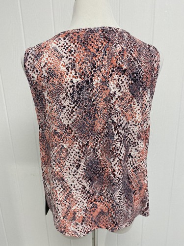Bebe Sport Women's Top Sleeveless Pink Animal Print Size L - Picture 3 of 6