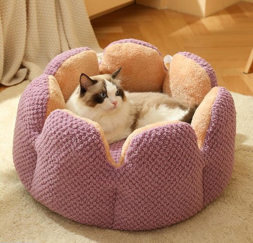 Pet Pirate Ship Shaped Bedroom Napping Bed Cat Round Room Home Decoration Sofa - Picture 13 of 15