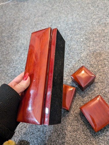 Hot Diamonds Retro Wooden Glossy Jewellery Boxes Need Attention WB6 - Picture 19 of 22
