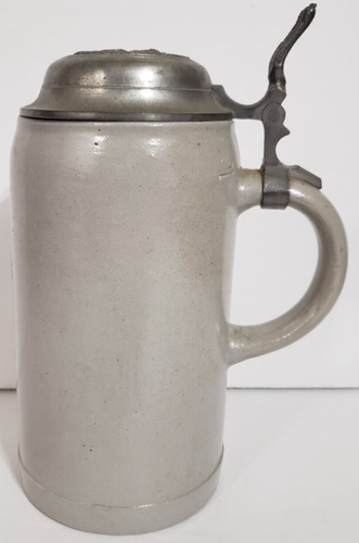 Vintage Stl Hof.Brauhaus Munchen 1 Liter Beer Tankard HB Zinn - Picture 7 of 20