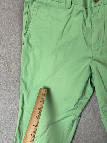 Pantalones chinos VINEYARD VINES para hombre 30x32 verde frente plano calce ajustado pantalones rompedores - Imagen 5 de 9