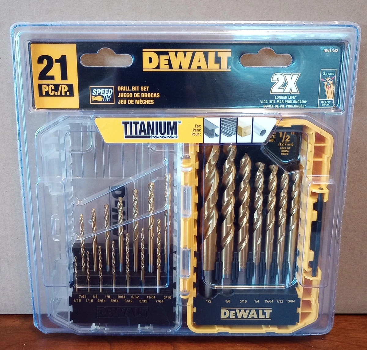21 piece 2024 drill bit set