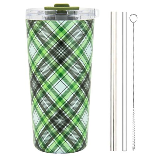 DRINCO vaso de acero inoxidable de 20 oz taza de café aislada taza de viaje con pajita - Imagen 81 de 99