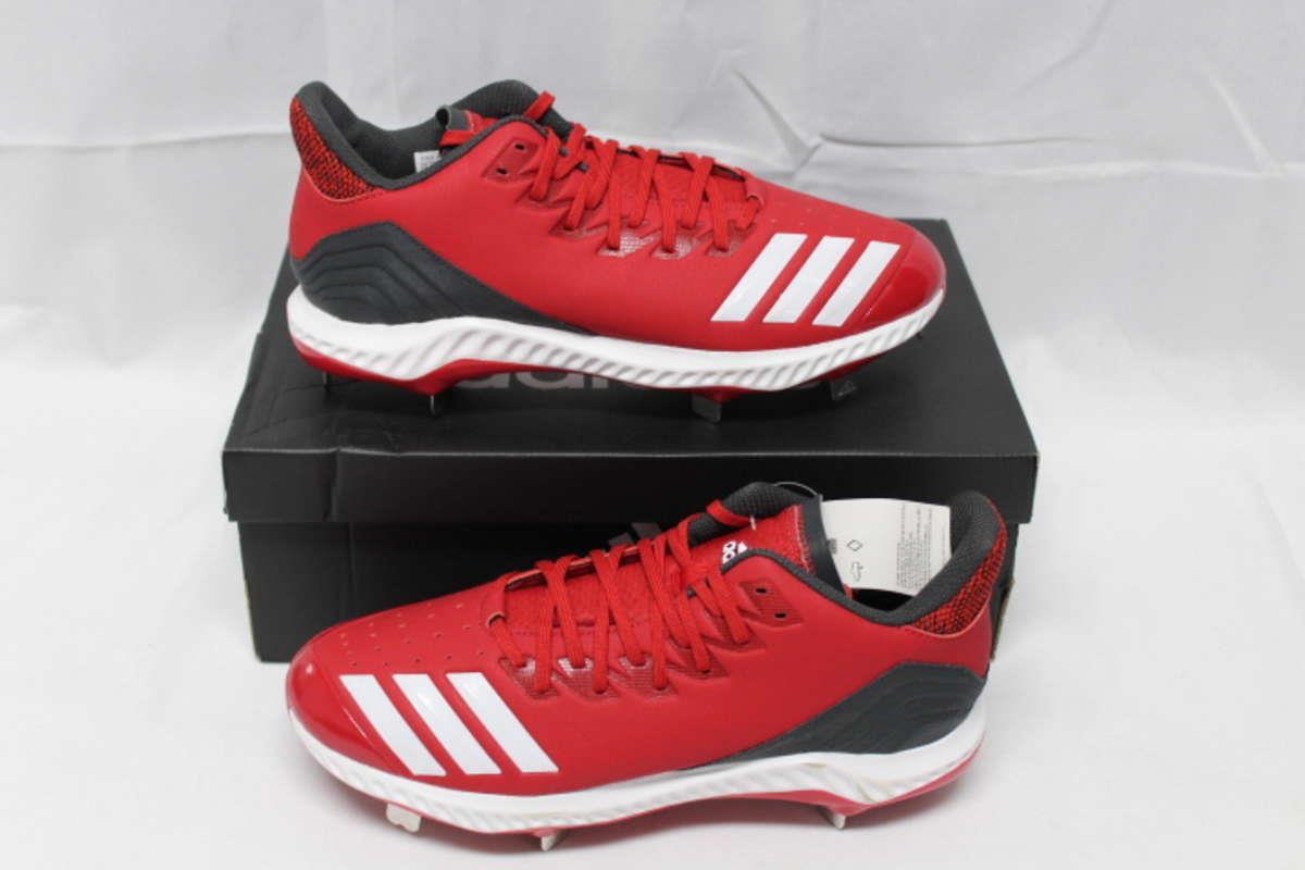 Adidas Men US 9.5 Icon Bounce Basball Shoe Red/White/Grey CG5242 Casual wild Adidas Men US 9.5 Icon Bounce Basball Shoe Red/White/Grey CG5242 Casual wild