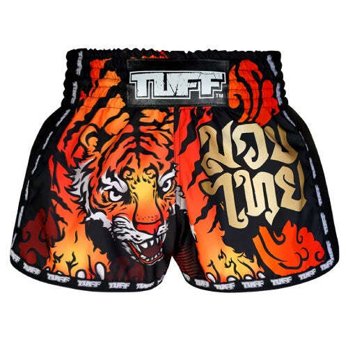 TUFF Furious Tiger Retro Muay Thai Shorts - Bild 1 von 4