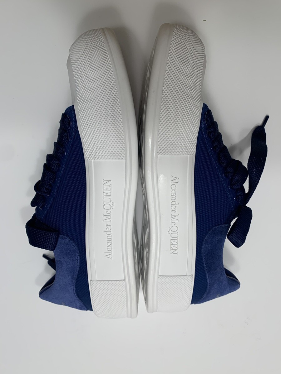 Alexander McQUEEN DECK PLIMSOLL スニーカー[正規品/送料込] Alexander McQueen | Deck Plimsoll white canvas | Savannahs