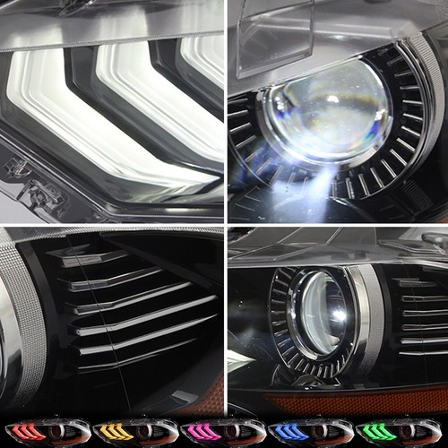Faros proyectores LED completos VLAND con RGB DRL para Ford Mustang 2018-2022 diestro+derecho - Imagen 7 de 13