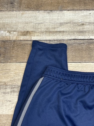 Adidas Primegreen Track Pants Youth XL Navy Blue Athletic Zip Jogger Striped 31" - Picture 3 of 5