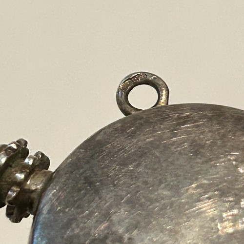 Vtg Sterling Silver Floral Perfume Poison Snuff Vial Pendant Bottle and Funnel - Picture 7 of 14