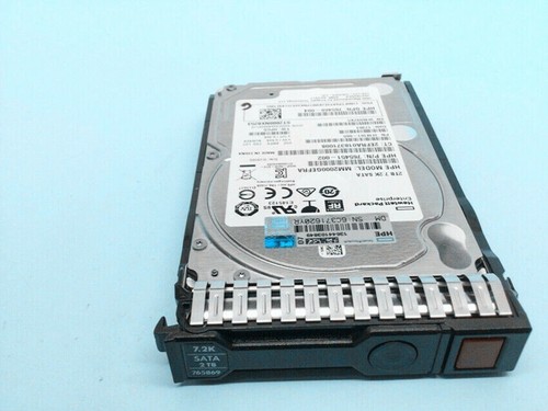 765455-B21 HP 2TB SATA 6G MIDLINE 7.2K SFF (2.5IN) SC 512E DS HDD 765869-001 - Picture 3 of 3