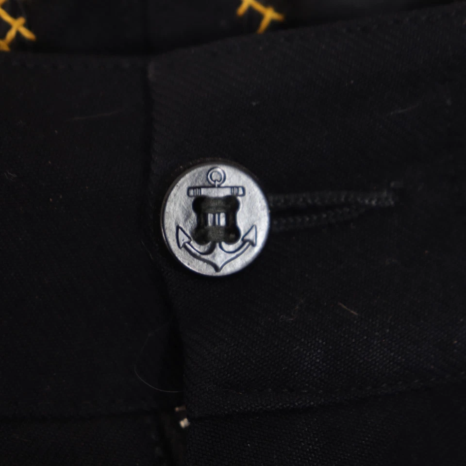 Vintage Sydney of California Sailor Pants Navy Wool Zip Button Flare - Image 4 of 4