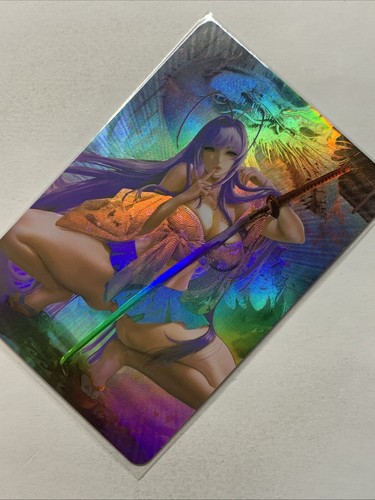 Saeko Busujima High School Of The Dead Sexy ACG Waifu Card Girl Holo Foil Anime - Picture 3 of 10