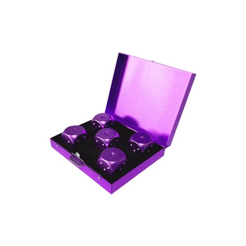 with Case Metal Solid Dice Rounded Corners Dice Set Playing Game Tool - Picture 16 of 18