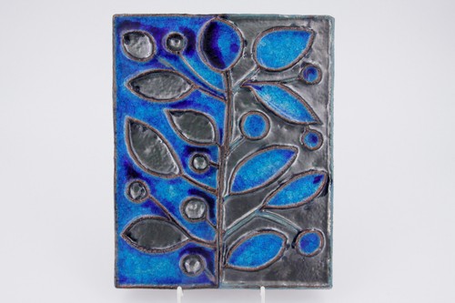 Studio Keramik Relief von Heristal 1960er Jahre Vintage Design #C5