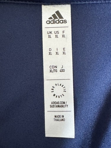 Herren Aididas Poloshirt Gr. XL dunkelblau Kragen Logo NEU mit Etikett - Bild 7 von 14