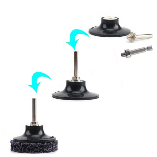 1'' 2'' 3'' Sanding Disc Holder 1/4'' Shank For Roll Lock Rotary Discs Pads - Picture 2 of 6