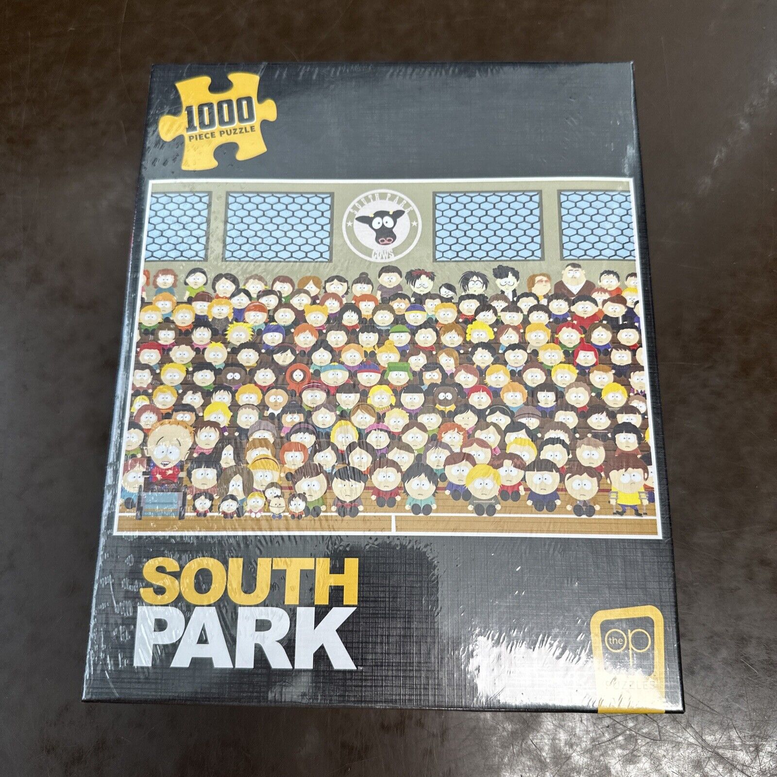 South Park Go Cows 1000 Piece Jigsaw Puzzle | Collectible Puzzle Featuring  Familiar South Park Characters in The School Gymnasium | Officially