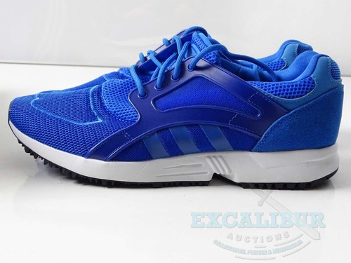 VINTAGE ADIDAS RARE TRAINERS ORIGINALS RACER LITE BLUE WHITE SIZE 7 NEW BOXED - Picture 2 of 3