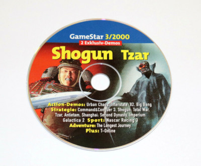 2000 Gamestar CD Demo Videos Urban Chaos C&C 3 Tzar Shogun Total War Antietam 