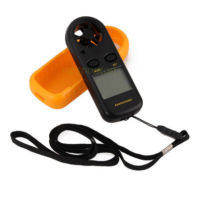 LCD Digital Handheld Anemometer Wind Speed Velocity Meter Thermomoter Sailing