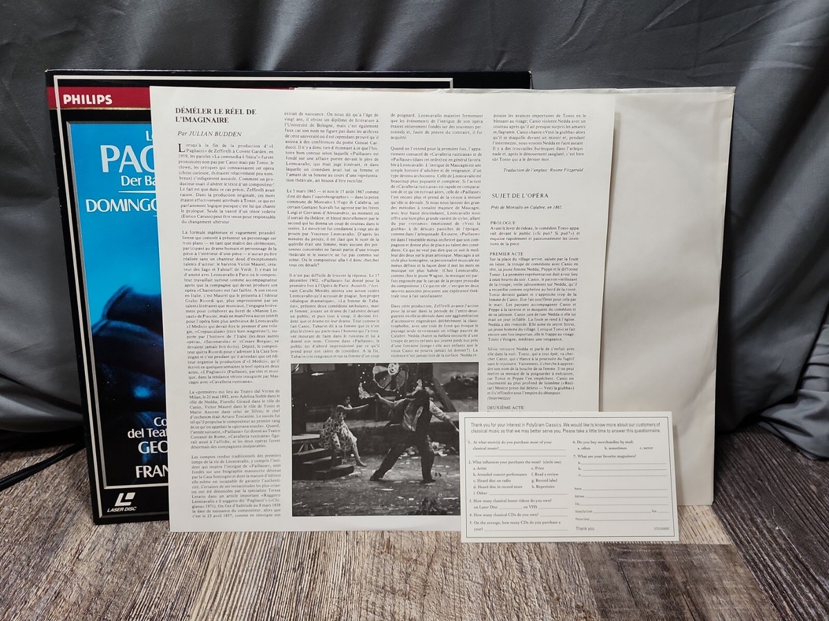 PAGLIACCI Ruggero Leoncavallo 新品 Amazon.co.jp: Leoncavallo: I Pagliacci: Music