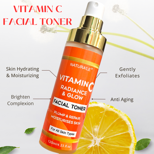 Vitamin C Facial Toner Moisturizing Skin Lightening Skincare Face Toner 120ml - Picture 4 of 5