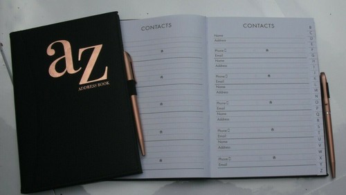 A-Z Index Telephone & Address Books -Alphabetical Tabs-Hard Back (Choice of 12) - Picture 28 of 35