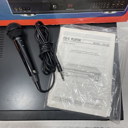 Rare RSQ-SG405 Karaoke Video CD Players CD-G w/ 2 Mic Inputs No Remote - Picture 4 of 8