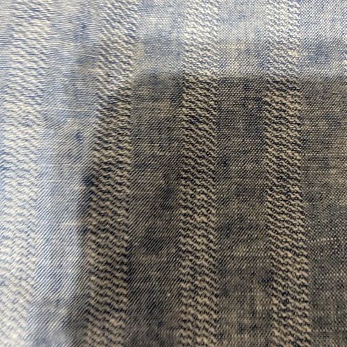 Weatherproof Vintage Shirt Mens Large Blue White Striped Button Linen Washable - Picture 5 of 8