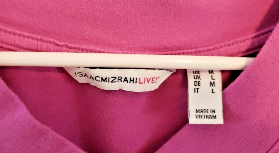 Isaac Mizrahi LIVE! T Shirt Purple Short Sleeve Women M - A398809 Foto 3 de 4
