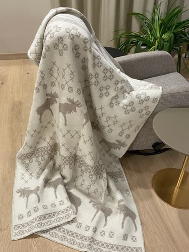 Decke aus natürlicher Schafwolle. Überwurf aus natürlicher Wolle. Bio-Decke. - Bild 8 von 9