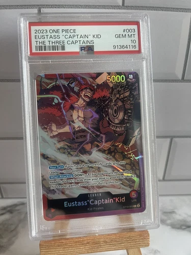 PSA 10 Eustass "Captain" Kid ST10-003 - The Three Captains One Piece ENGLISH