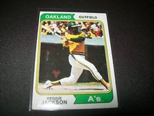 1974 TOPPS REGGIE JACKSON #130 OAKLAND ATHLETICS VG-EX