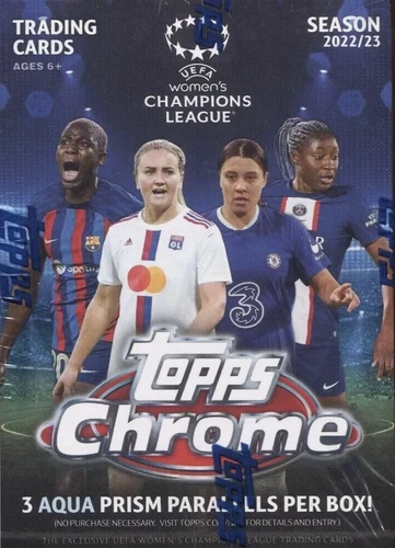 2022-23 Topps Chrome UEFA Women’s Champions League Soccer Blaster Box SEALED
