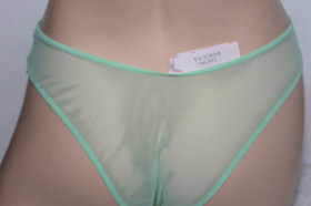 NWT Victoria's Secret Green Embroidery Dream Angels Brazilian Bikini Boho M