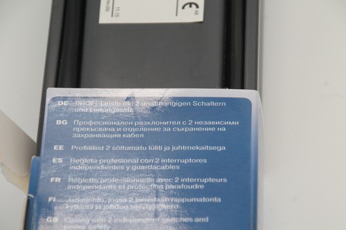 Profi-Leiste mit 9 Steckdosen und 2 unabhängigen Schaltern und Leitungssafe - Bild 3 von 5