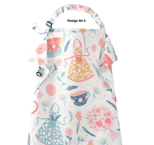 Mum Breastfeeding Nursing Apron Cover Up Baby Poncho Shawl Udder Blanket Cotton - Picture 5 of 15