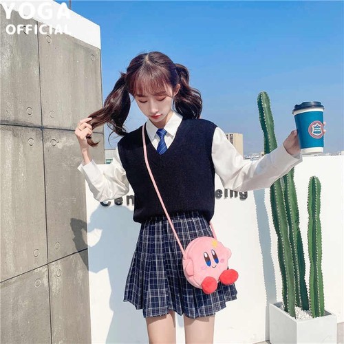 Kawaii Anime Kirby Plush Bag Toys for Girls Hand Bag Star Kirby Messenger - Picture 6 of 9