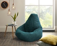 Jumbo Cord Beanbag Chair Large Bean Bag in Jumbo Cord Highback beanbags FILLED