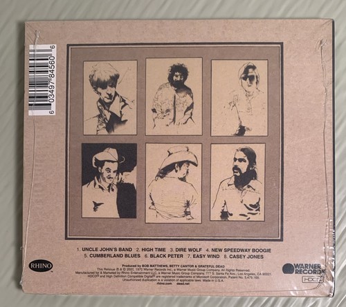 Grateful Dead Workingman's Dead (CD, 2020) Brand New Sealed - Imagen 2 de 2