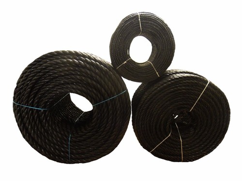 10 mm schwarz Polypropylenseil x 220 Meter Spule Polyseilspulen 3 Stränge Nylon - Bild 2 von 2