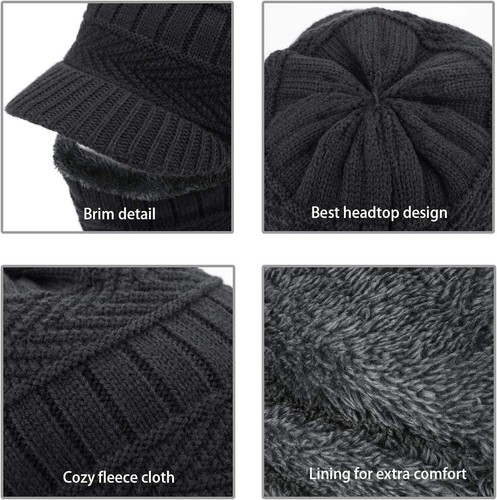 Winter Knitted Balaclava Beanie Hat Warm Cycling Ski Mask Adults Universal USA - Picture 5 of 14
