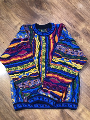 Vintage Coogi Australia 3D Knit Biggie Hip Hop Cosby Sweater Small Fits M - Picture 6 of 11