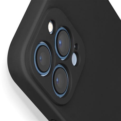 Coque Noir iPhone 6 6S 7 8 X XS MAX XR 11 12 Pro 13 pro + film Verre trempé - Zdjęcie 11 z 12