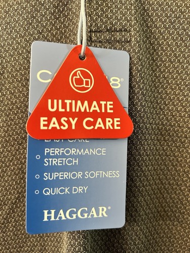 Men’s Haggard Golf Shirt. Size 3X. Gray. Cool 18 Tec. Stretch Comfort Quick Dry - Picture 4 of 8
