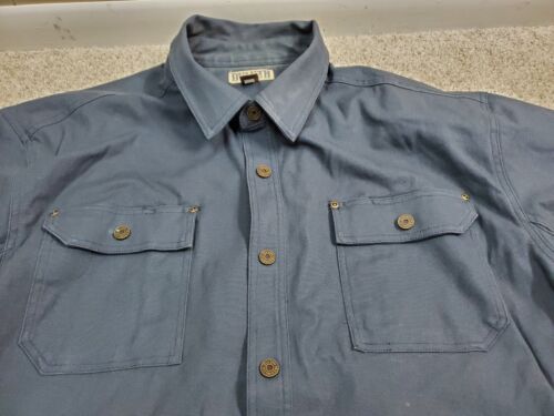 Duluth Trading Fleece Lined Shacket Pearl Snap Size 3XL - Picture 3 of 11